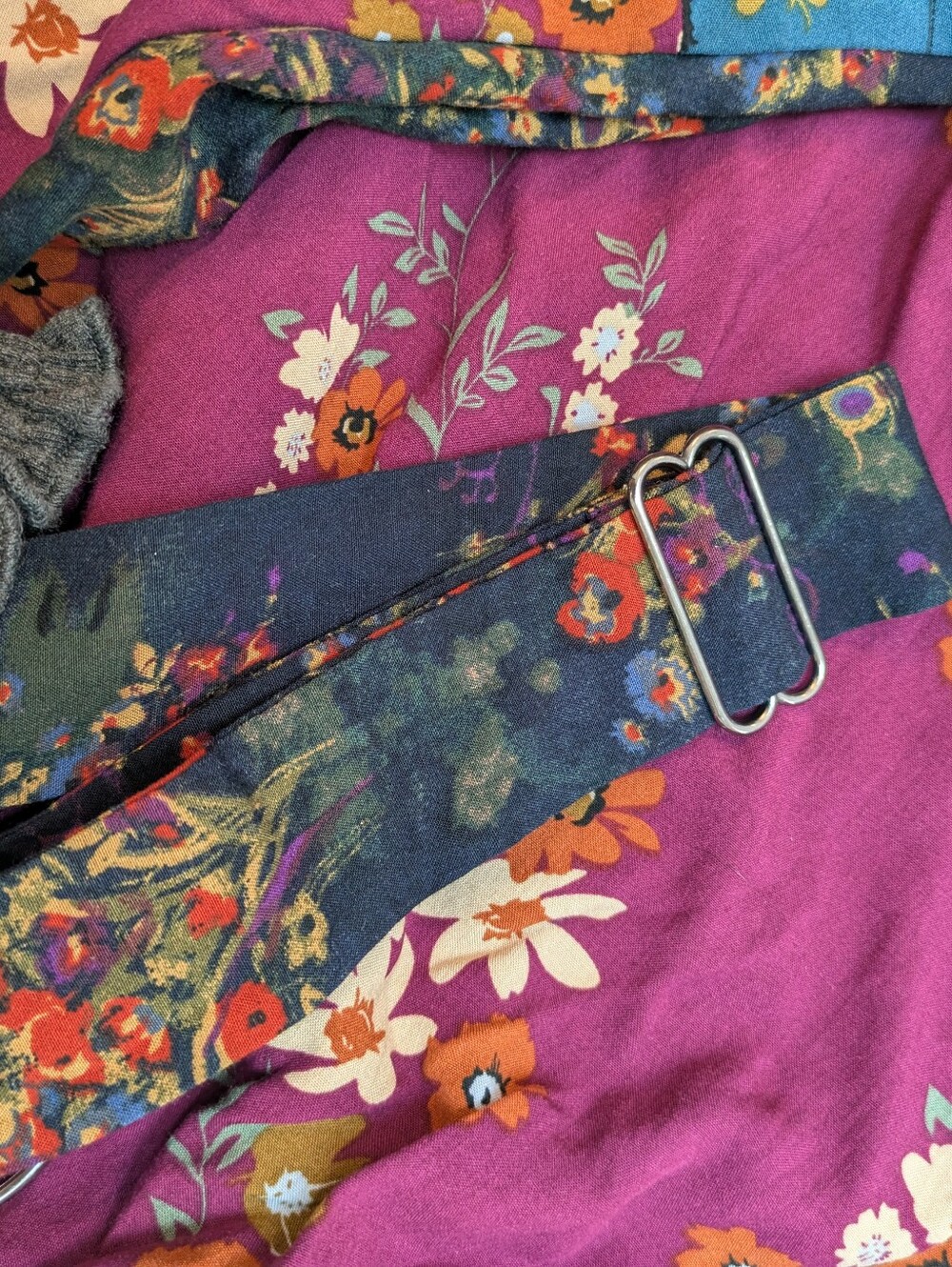 Natural Life Valentine Smocked Patchwork Maxi Dress, XS/ S, Boho, Overall Straps - Picture 8 of 8